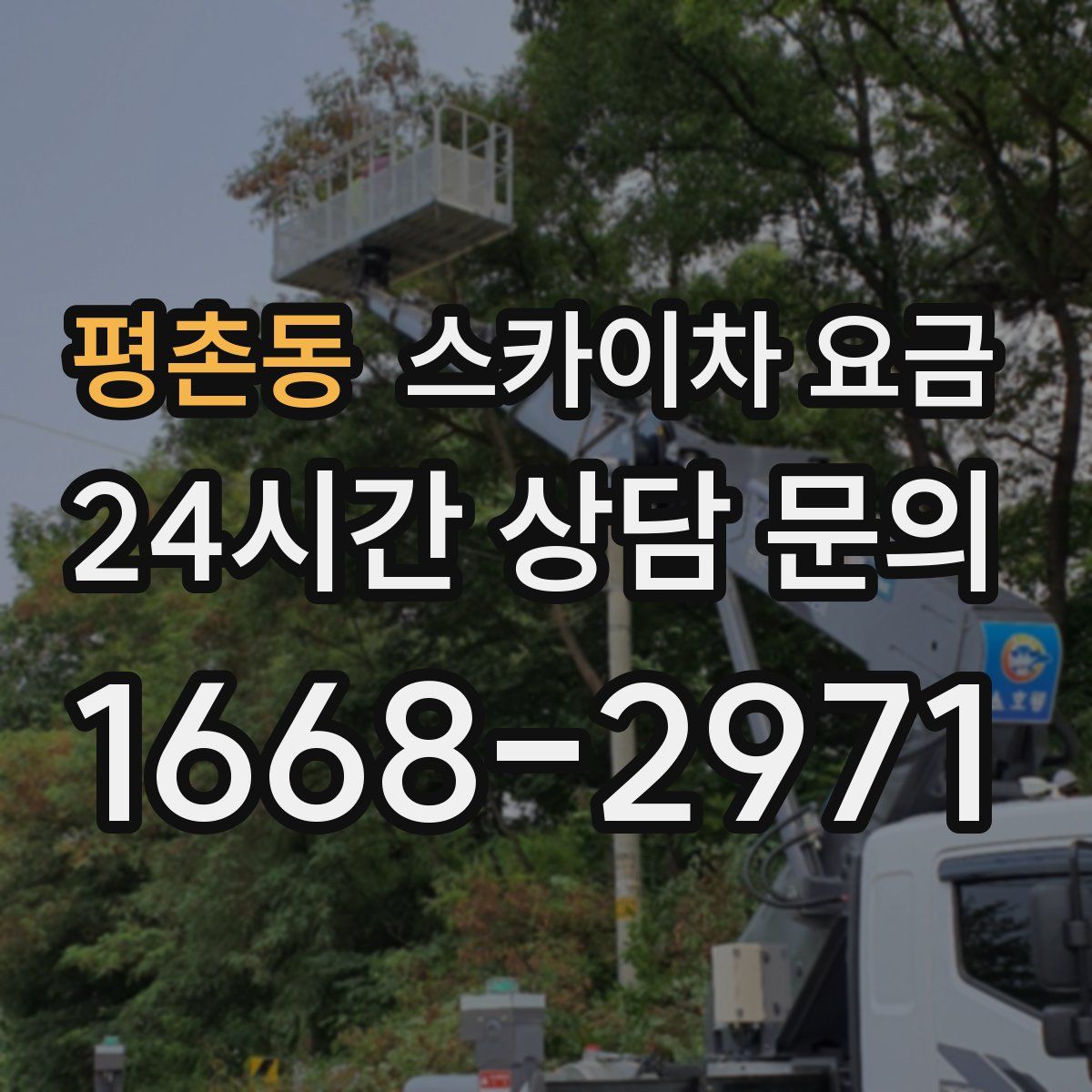 평촌동 스카이차 요금