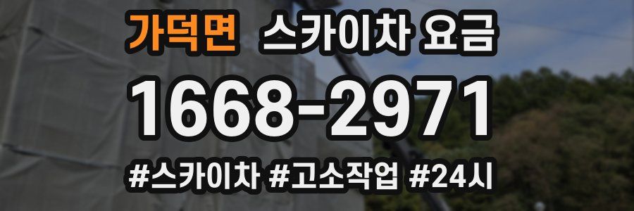 가덕면 스카이차 요금