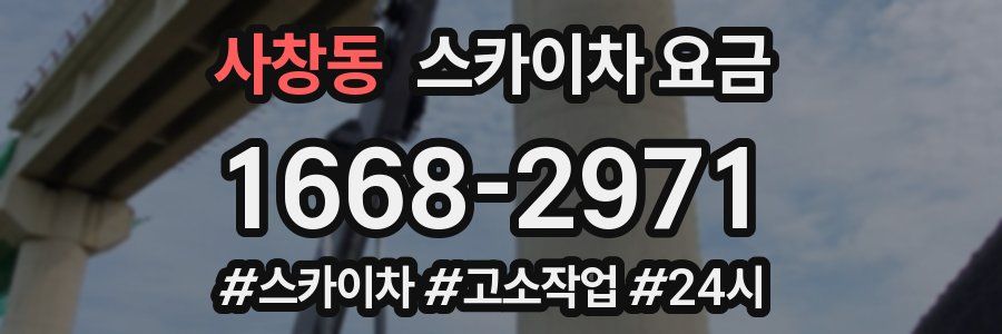 사창동 스카이차 요금