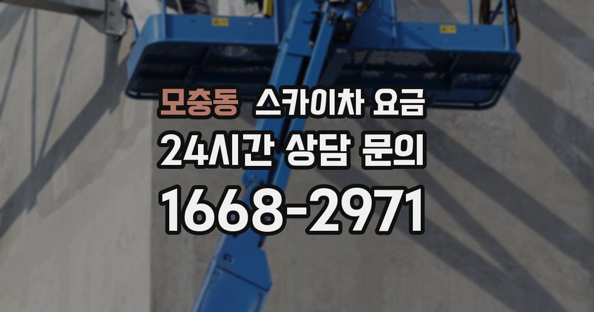 모충동 스카이차 요금
