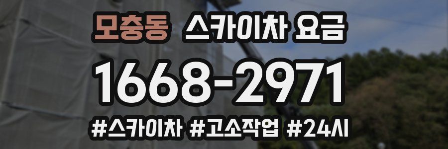 모충동 스카이차 요금