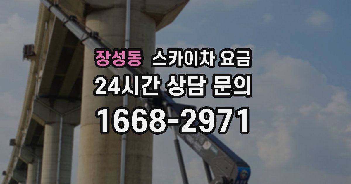 장성동 스카이차 요금