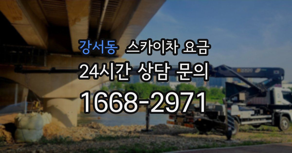 강서동 스카이차 요금