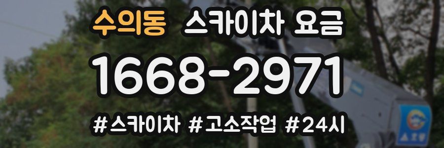 수의동 스카이차 요금