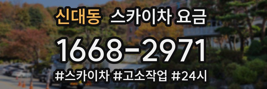 신대동 스카이차 요금