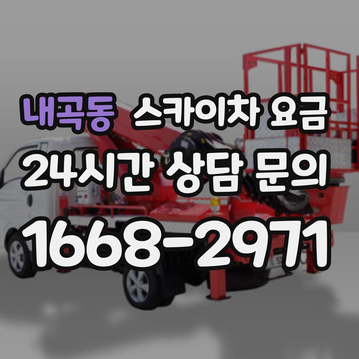 내곡동 스카이차 요금