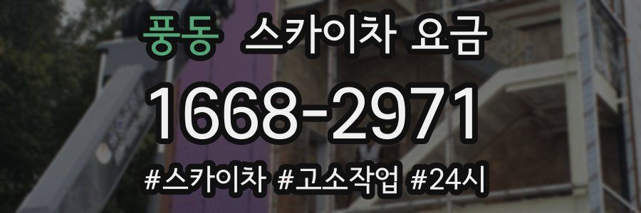 풍동 스카이차 요금