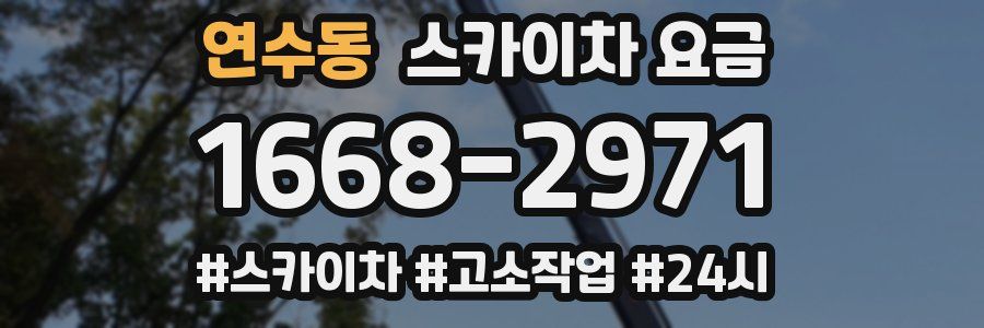 연수동 스카이차 요금