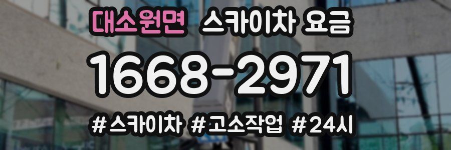 대소원면 스카이차 요금