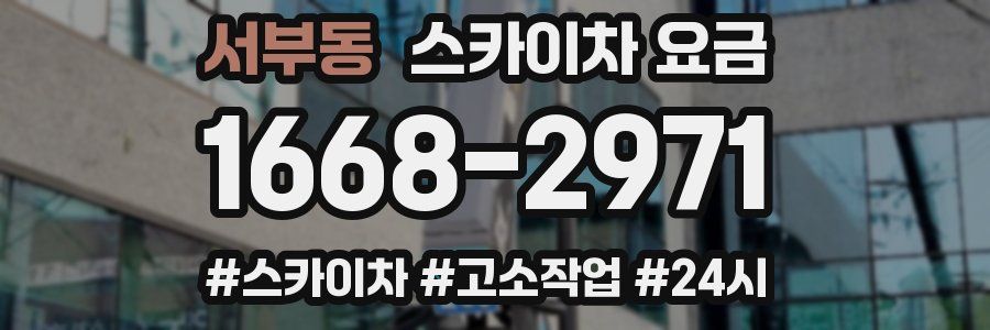 서부동 스카이차 요금