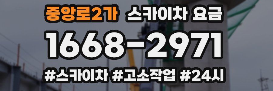 중앙로2가 스카이차 요금
