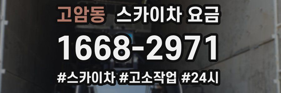 고암동 스카이차 요금