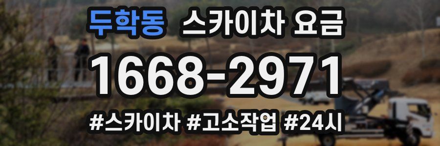 두학동 스카이차 요금