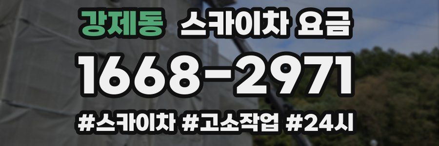 강제동 스카이차 요금