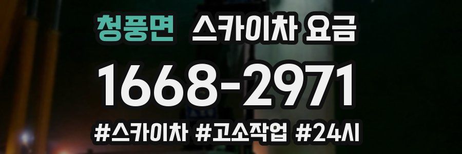 청풍면 스카이차 요금