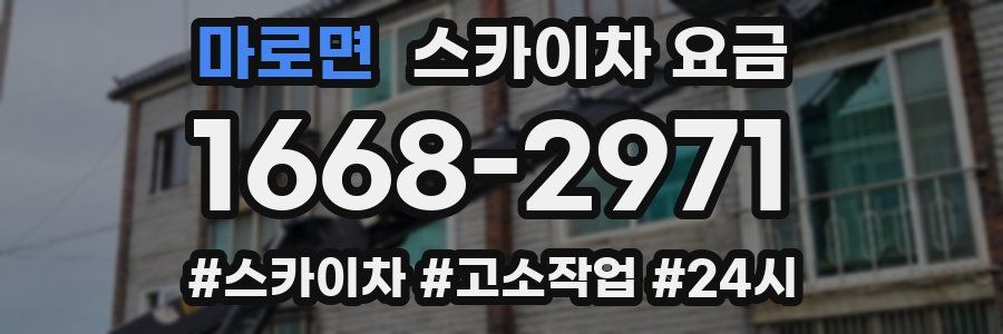 마로면 스카이차 요금