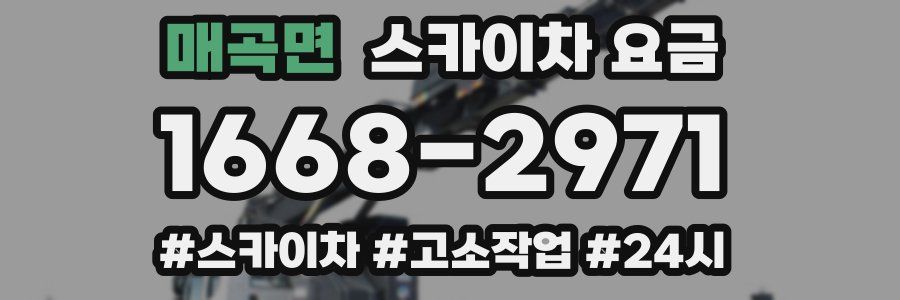 매곡면 스카이차 요금