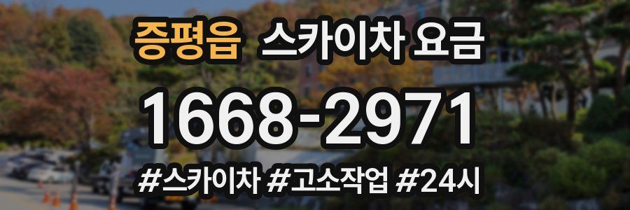 증평읍 스카이차 요금