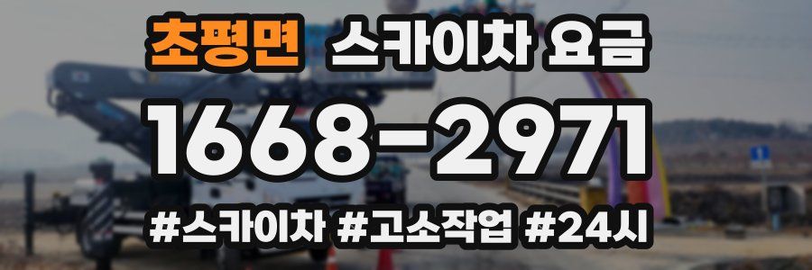 초평면 스카이차 요금