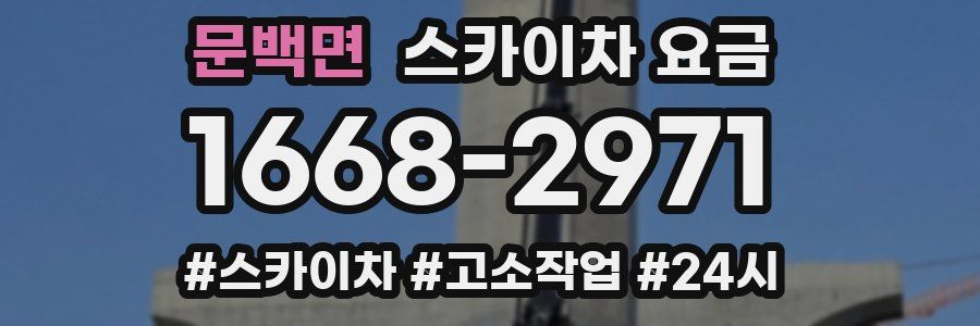 문백면 스카이차 요금