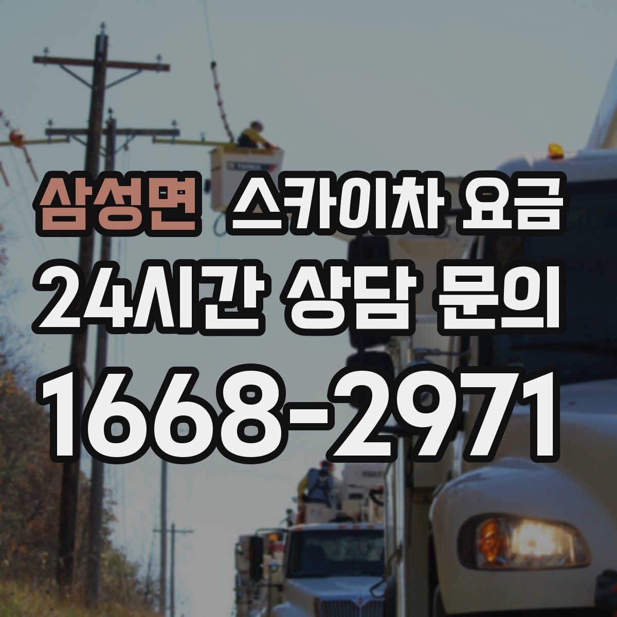삼성면 스카이차 요금