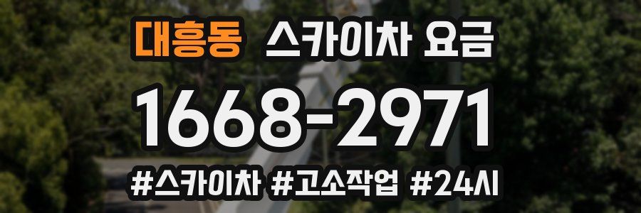 대흥동 스카이차 요금