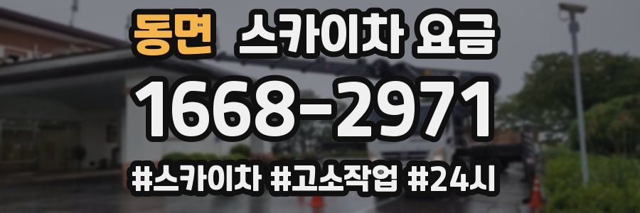 동면 스카이차 요금