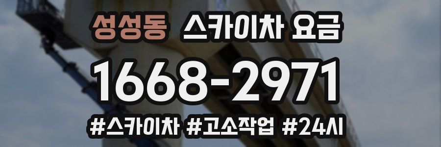성성동 스카이차 요금