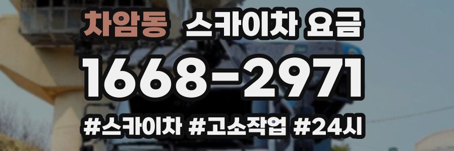 차암동 스카이차 요금