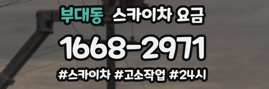 부대동 스카이차 요금