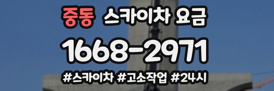 중동 스카이차 요금
