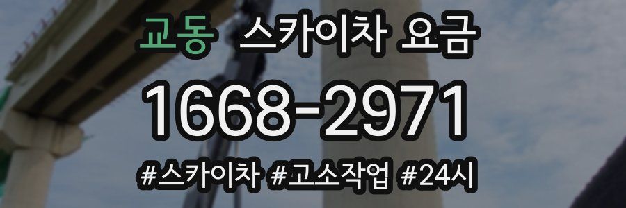 교동 스카이차 요금