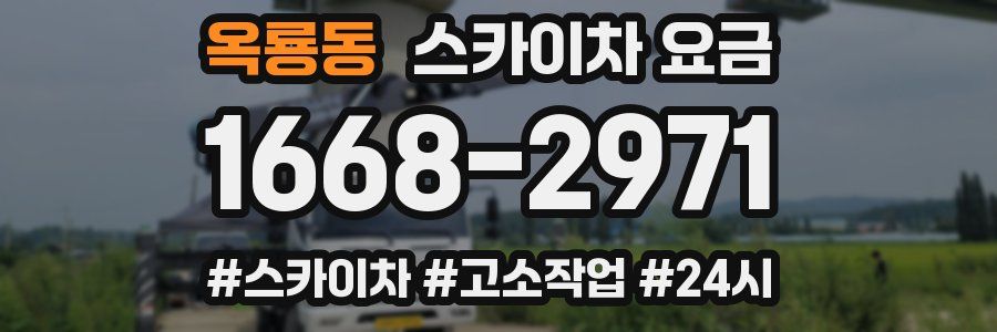 옥룡동 스카이차 요금