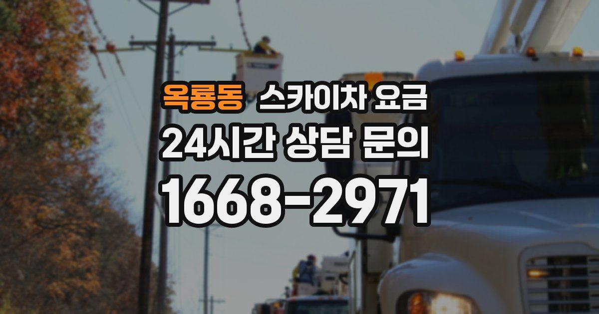 옥룡동 스카이차 요금