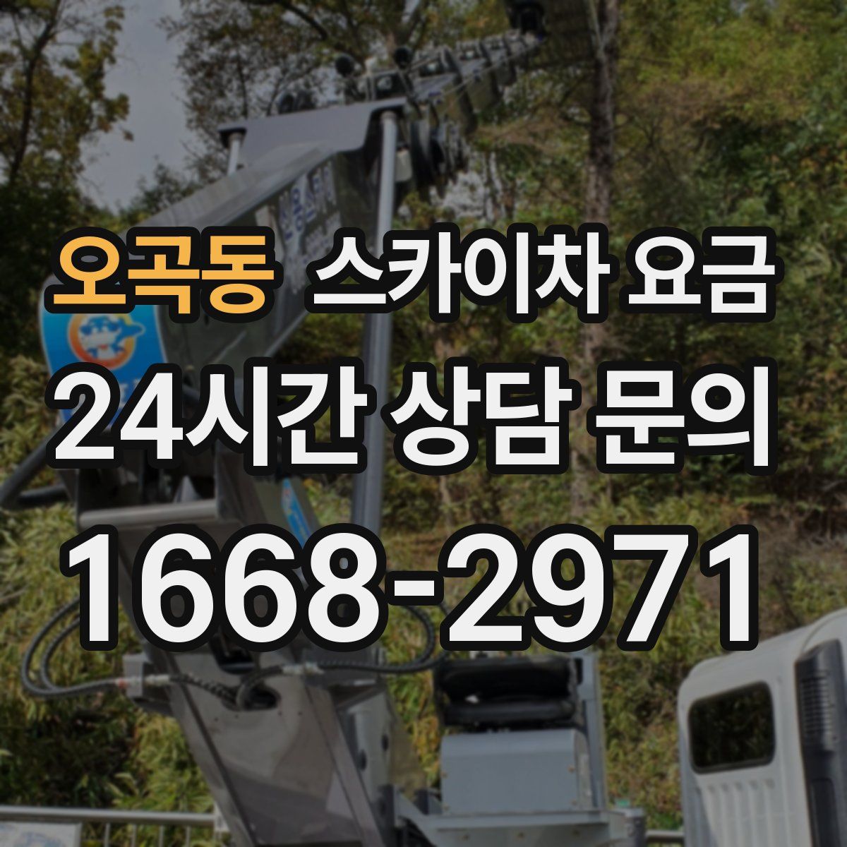 오곡동 스카이차 요금