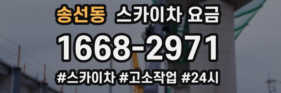 송선동 스카이차 요금