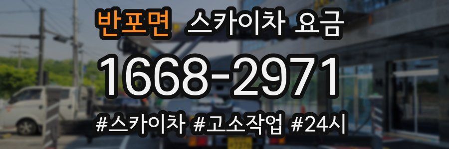 반포면 스카이차 요금