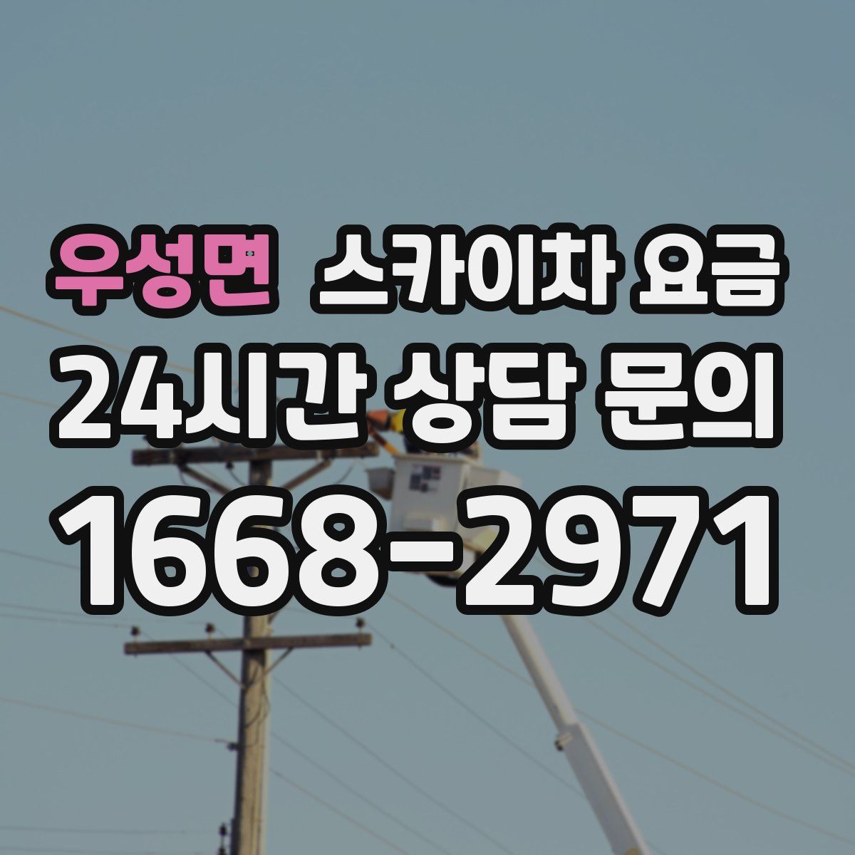 우성면 스카이차 요금