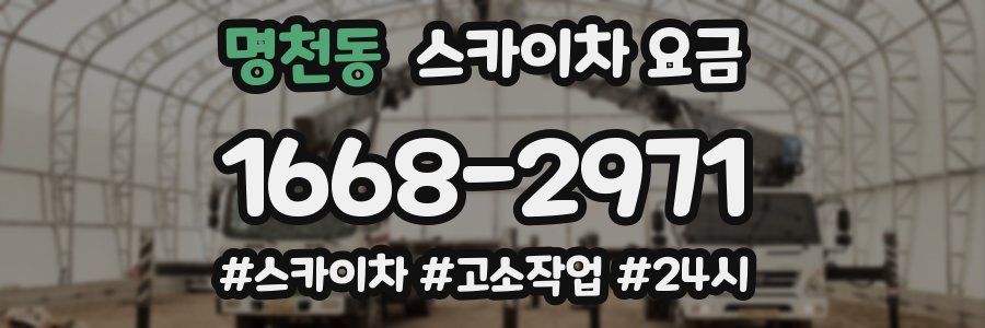 명천동 스카이차 요금