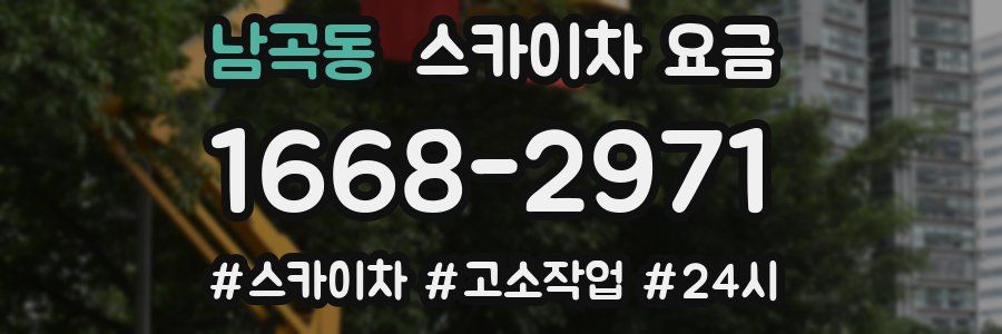 남곡동 스카이차 요금