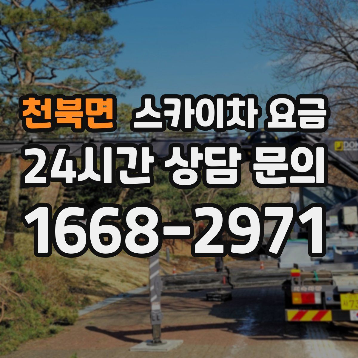 천북면 스카이차 요금