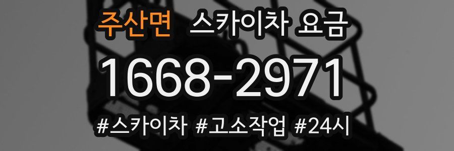 주산면 스카이차 요금