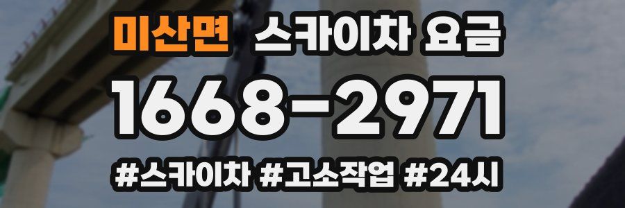 미산면 스카이차 요금