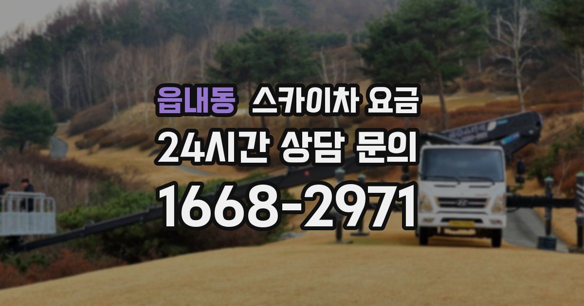 읍내동 스카이차 요금