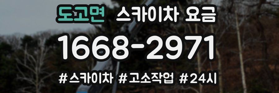 도고면 스카이차 요금