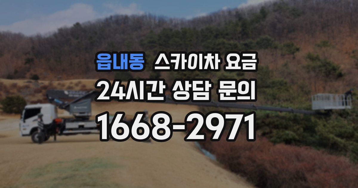읍내동 스카이차 요금