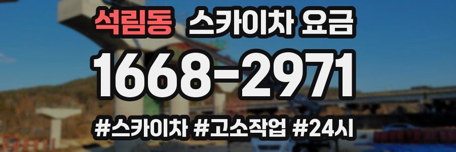 석림동 스카이차 요금