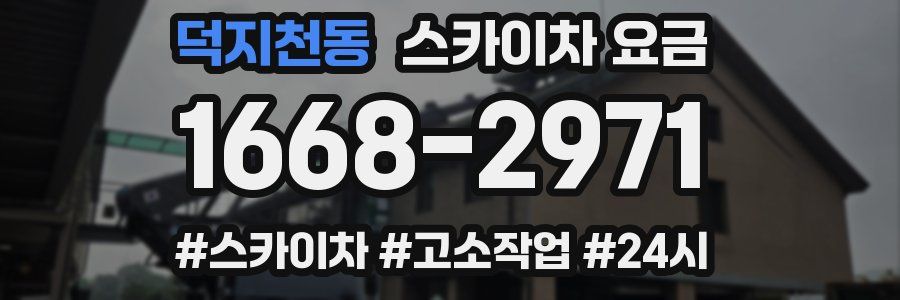 덕지천동 스카이차 요금