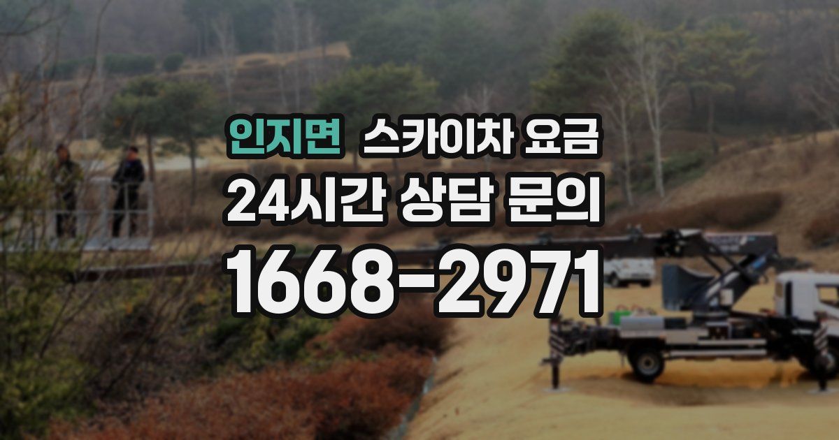 인지면 스카이차 요금
