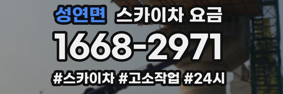 성연면 스카이차 요금